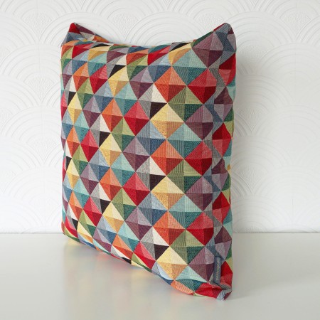 Poszewka Gobelinowa 45x45 cm TAPESTRY multikolor geometryczna