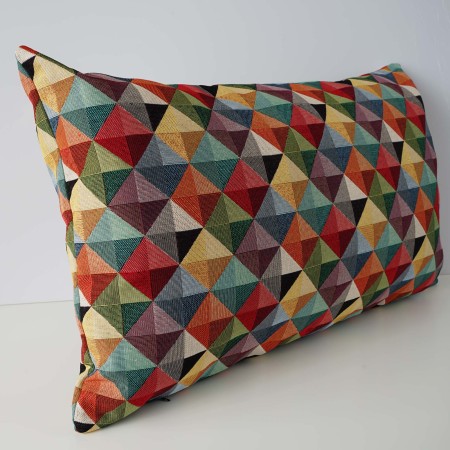 Poszewka Gobelinowa 30x60 3D TAPESTRY kolorowa grometryczna