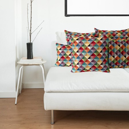 Poszewka Gobelinowa 30x60 3D TAPESTRY kolorowa grometryczna