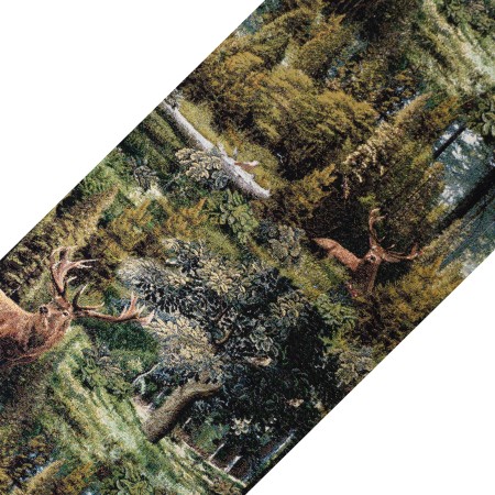 Bieżnik na stół gobelinowy JELEŃ 300cm myśliwski Poldesign