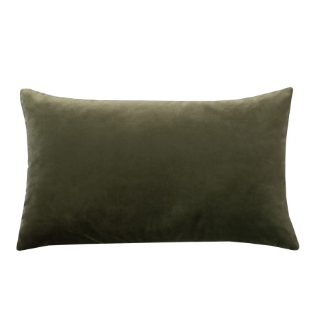 Poszewka aksamitna 40x60cm ZIELEŃ KHAKI  QUEEN_19