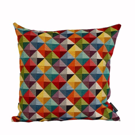 Poszewka Gobelinowa 60x60 cm TAPESTRY kolorowa geometryczna