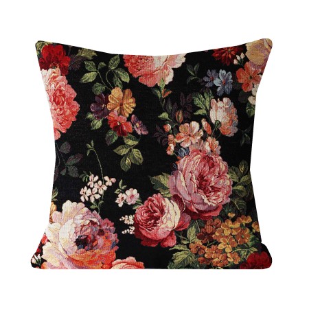Poszewka 60x60cm RÓŻE Gobelinowa Poduszka Dekoracyjna Poldesign