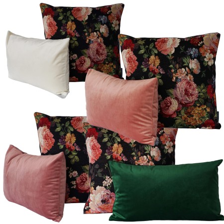 Poszewka 60x60cm RÓŻE Gobelinowa Poduszka Dekoracyjna Poldesign