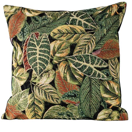 Poszewka Gobelinowa 60x60cm DŻUNGLA w liście aksamitna Poldesign