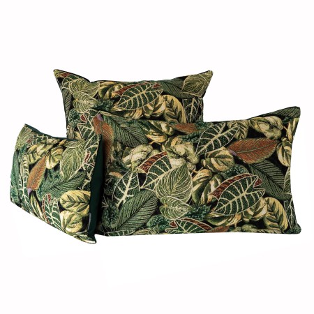 Poszewka Gobelinowa 60x60cm DŻUNGLA w liście aksamitna Poldesign