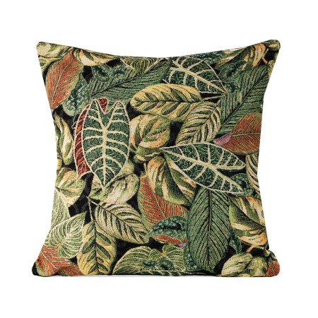 Poszewka Gobelinowa 55x55 cm DŻUNGLA w liście aksamitna Poldesign