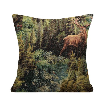 Poszewka Gobelinowa 55x55 cm myśliwska JELEŃ w lesie PolDesign