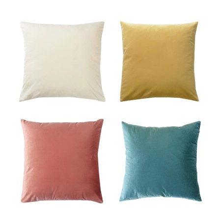 Poszewka aksamitna 50x50cm biała ecru QUEEN_1