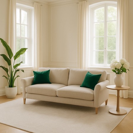 Poszewka aksamitna 50x50cm ZIELEŃ SZMARAGDOWA  QUEEN_18