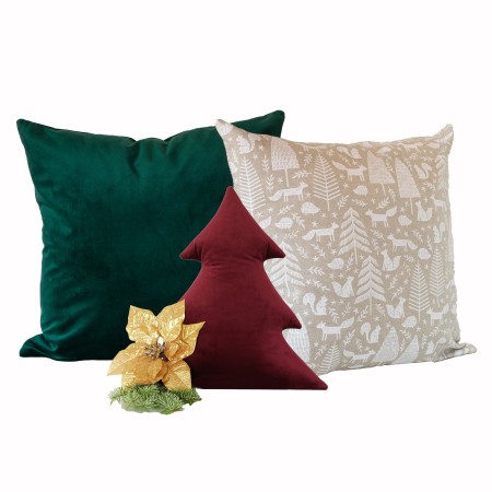 Poszewka aksamitna 50x50cm ZIELEŃ SZMARAGDOWA  QUEEN_18