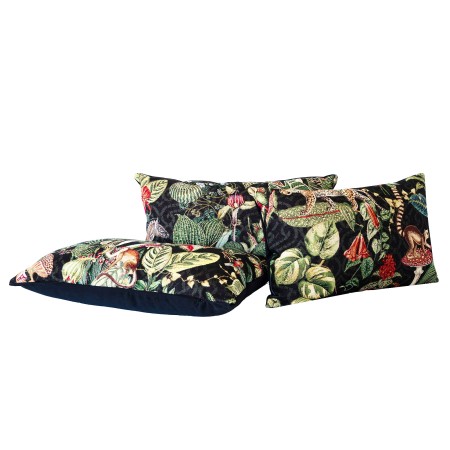 Poszewka gobelinowa 40x40cm Poduszka Lemur Liście Grzyby PolDesign