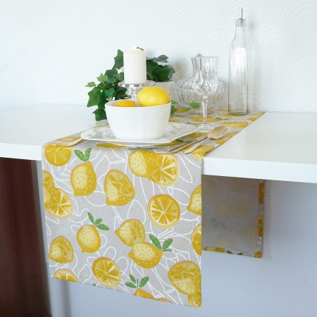 Bieżnik na stół 280cm CYTRYNA skandynawski PolDesign