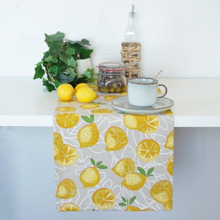 Bieżnik na stół 280cm CYTRYNA skandynawski PolDesign