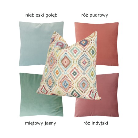 Bieżnik wielkanocny 200cm Gobelinowy Pastelowy Wiosenny Geometryczny