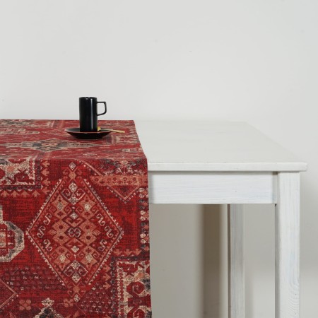 Bieżnik 220cm Etno Orientalny Bawełniany Rudy