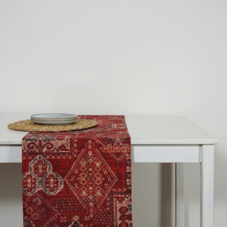 Bieżnik 340cm Etno Orientalny Bawełniany Rudy