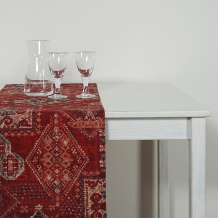 Bieżnik 340cm Etno Orientalny Bawełniany Rudy