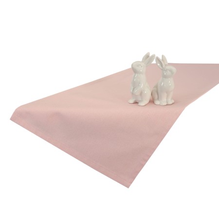 Bieżnik 220cm Różowy Wesele Komunia Ozdobny Świąteczny Bawełniany