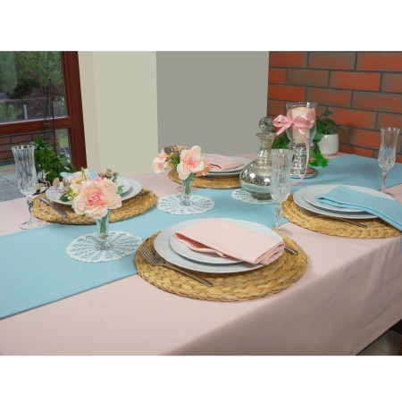 Bieżnik Wielkanocny Niebieski 280cm długi Świąteczny