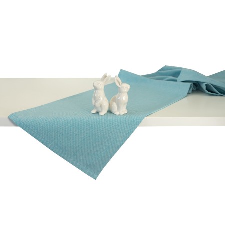 Bieżnik na stół Wielkanoncny Niebieski 220cm długi