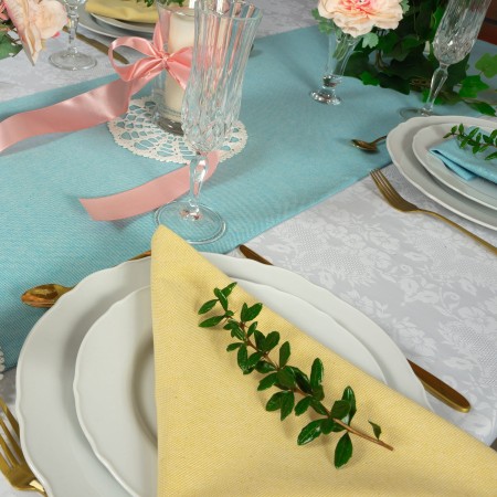 Bieżnik na stół Wielkanoncny Niebieski 220cm długi