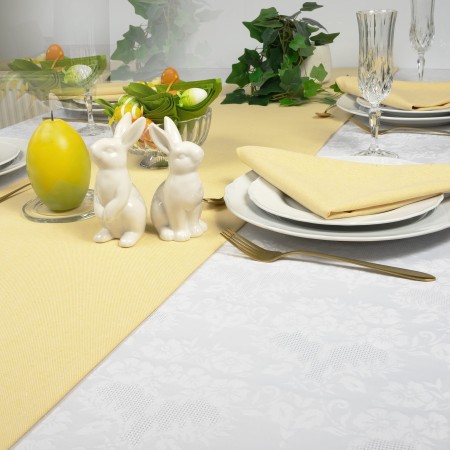 Bieżnik 280 cm Żółty Wielkanocny na stół ozdobny świąteczny