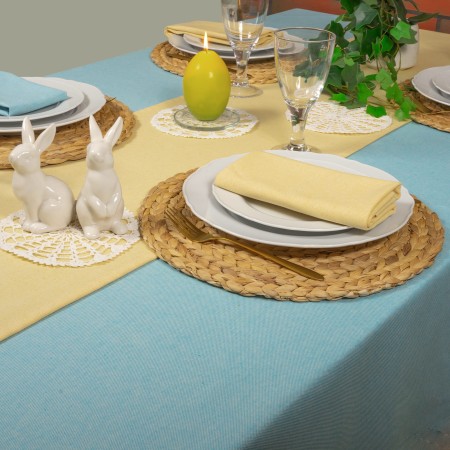 Bieżnik 220 cm Żółty Wielkanocny Ozdobny na stół