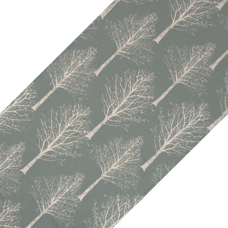 Bieżnik na stół 280cm DRZEWA zielony skandynawski bawełniany boho Poldesign