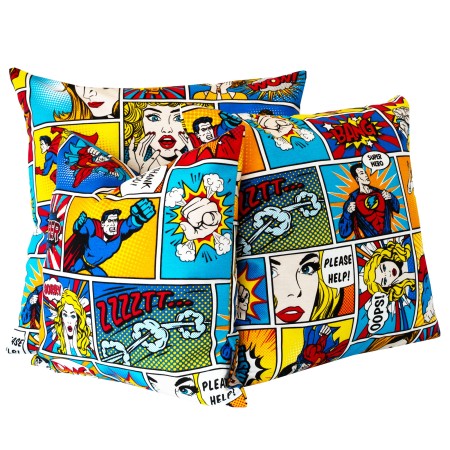 POSZEWKA 50X50 cm KOMIKS SUPERMAN BAWEŁNIANA MŁODZIEŻOWA