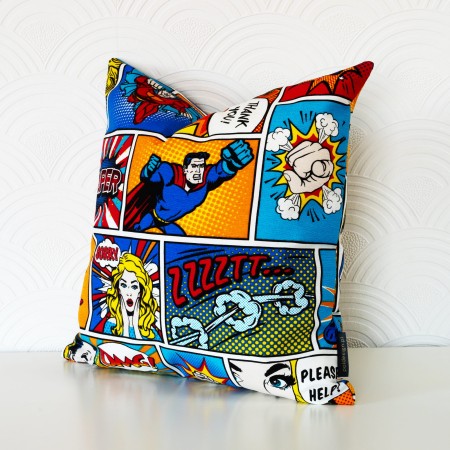 POSZEWKA 50X50 cm KOMIKS SUPERMAN BAWEŁNIANA MŁODZIEŻOWA