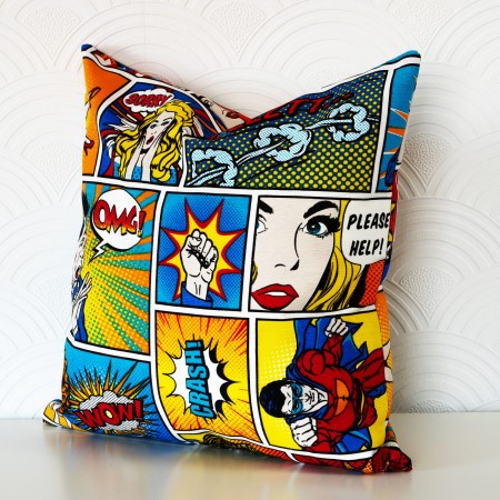 POSZEWKA 50X50 cm KOMIKS SUPERMAN BAWEŁNIANA MŁODZIEŻOWA