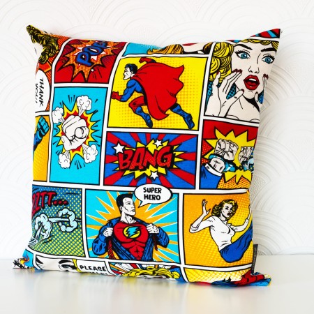 POSZEWKA 50X50 cm KOMIKS SUPERMAN BAWEŁNIANA MŁODZIEŻOWA
