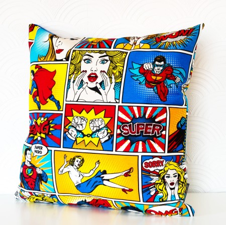POSZEWKA 50X50 cm KOMIKS SUPERMAN BAWEŁNIANA MŁODZIEŻOWA