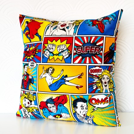 POSZEWKA 50X50 cm KOMIKS SUPERMAN BAWEŁNIANA MŁODZIEŻOWA