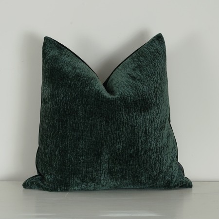 Poszewka55X55 cm BARRY LEŚNY ZIELONY aksamitna dekoracyjna ozdobna