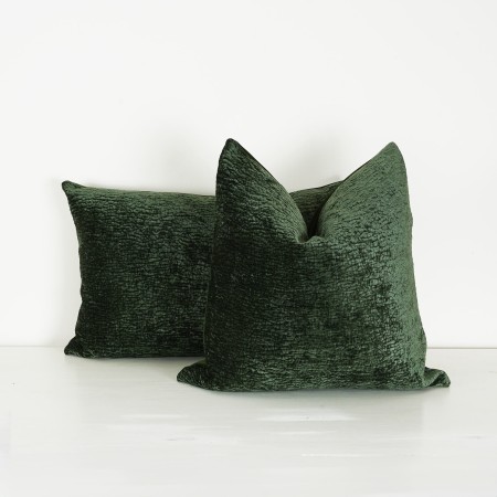 Poszewka 55x55cm BARRY OLIWKA aksamitna dekoracyjna ozdobna