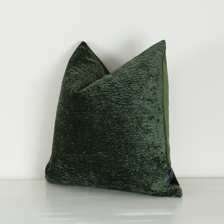 Poszewka 55x55cm BARRY OLIWKA aksamitna dekoracyjna ozdobna