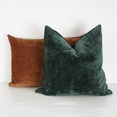 Poszewka 55x55cm BARRY OLIWKA aksamitna dekoracyjna ozdobna