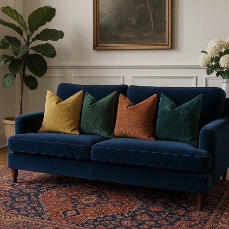 Poszewka 55x55 cm BARRY RUDY aksamitna dekoracyjna ozdobna