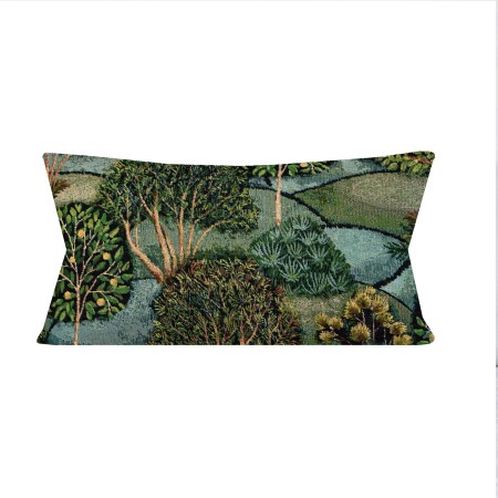 Poszewka Gobelinowa 30x60 SAD na WZGÓRZACH niebieska zielona PolDesign