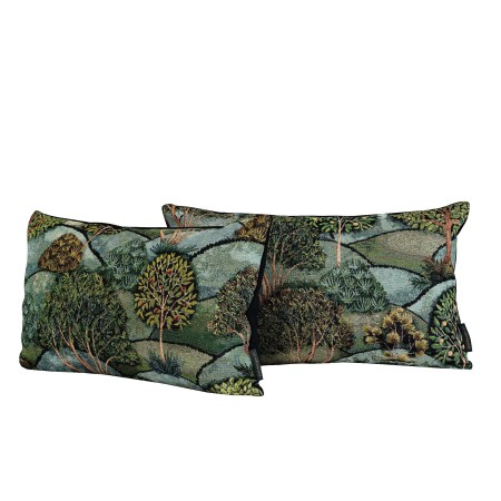 Poszewka Gobelinowa 30x60 SAD na WZGÓRZACH niebieska zielona PolDesign