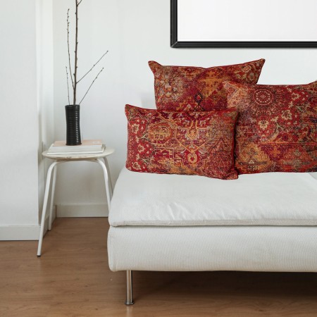Poszewka KILIM 50x50 Boho Orientalna Ruda Ceglana Gobelinowa  Etno PolDesign