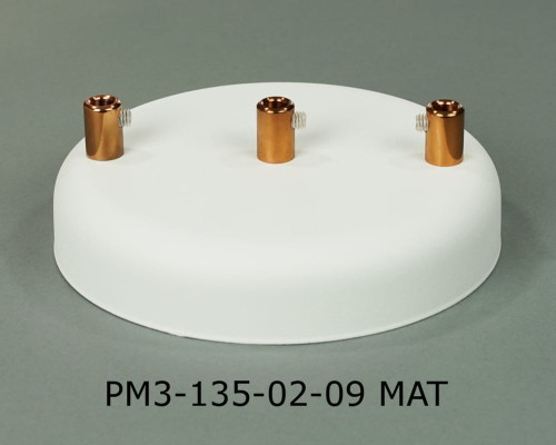 Przejdź do produktu Podsufitka metalowa 3 otwory 135mm kolor biały + miedź (1)