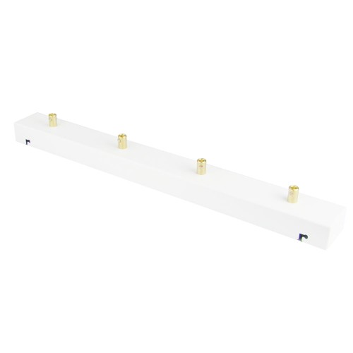 Przejdź do produktu Podsufitka biała prostokątna maskownica sufitowa 50cm 4 otwory +08