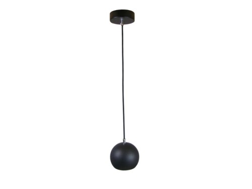 Przejdź do produktu Lampa wisząca kula 12cm czarna/czarna/chrom