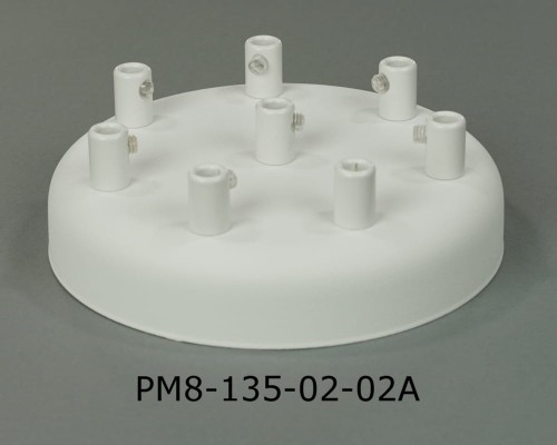 Przejdź do produktu Podsufitka metalowa 8 otworów 135mm kolor biały + 02A