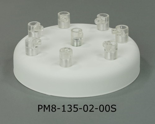 Przejdź do produktu Podsufitka metalowa 8 otworów 135mm kolor biały + 00S