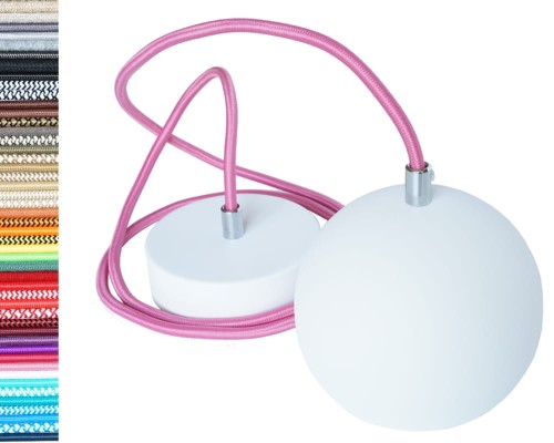 Przejdź do produktu Lampa wisząca kula 12cm biała 0207