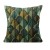 Poszewka Świąteczna ŁUSKA 55x55 Zielone Liście Brązowy Aksamit PolDesign
